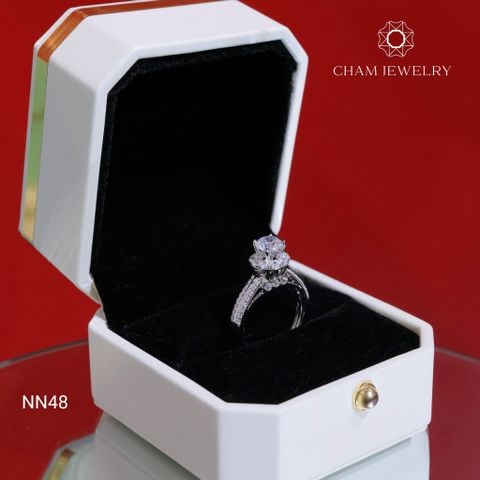 Nhẫn NN48 CHAM JEWELRY, Chủ 6.0mm (Barocde TNN1586)