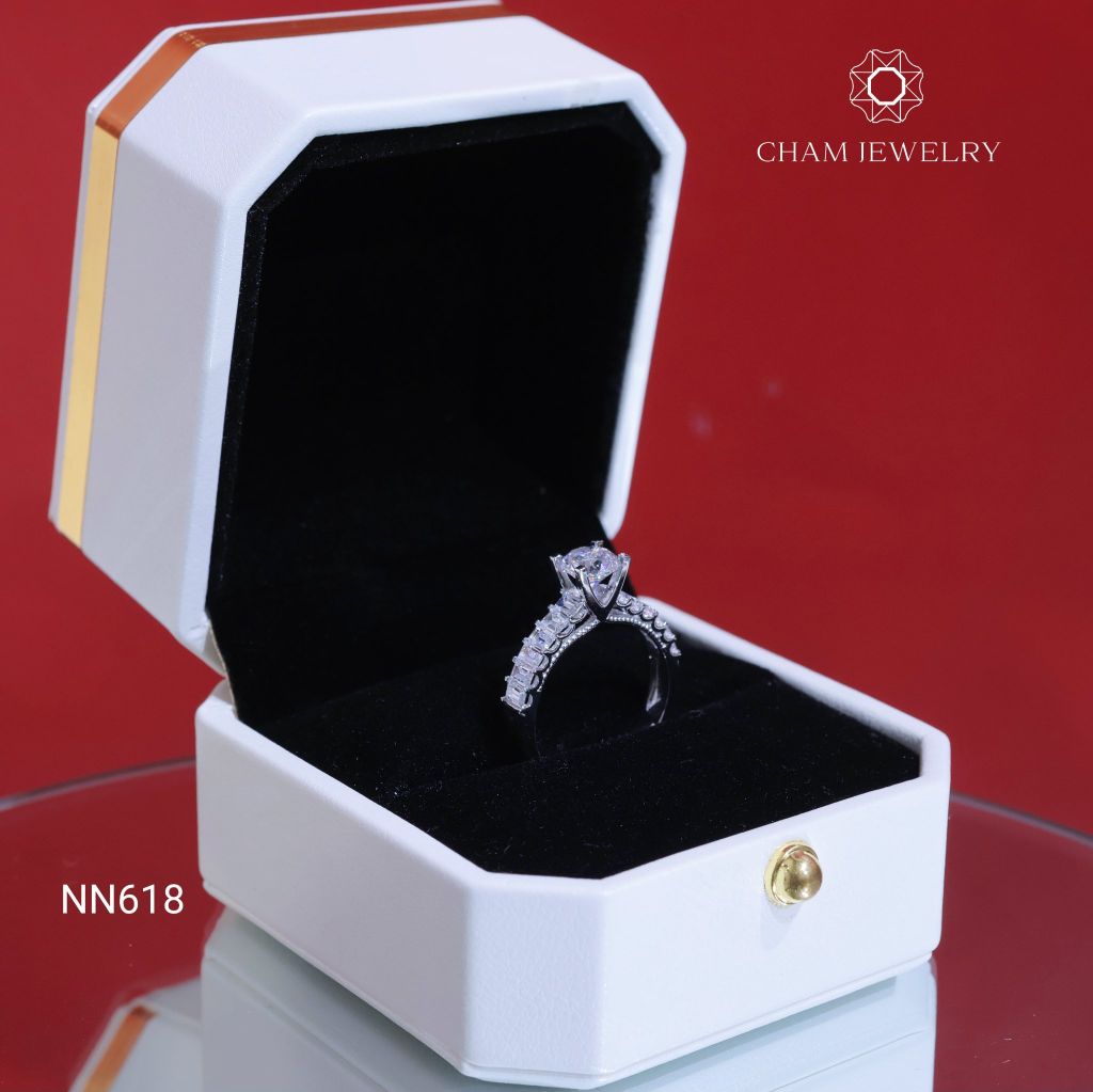 Nhẫn NN618 CHAM JEWELRY, Chủ 6.0mm (Barcode NNNH29)