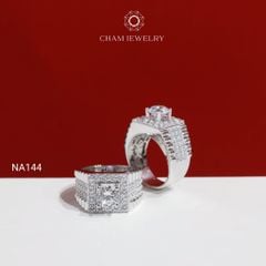 Nhẫn Nam NA144 CHAM JEWELRY, Chủ 7.5mm (TNNA475-C-N179)