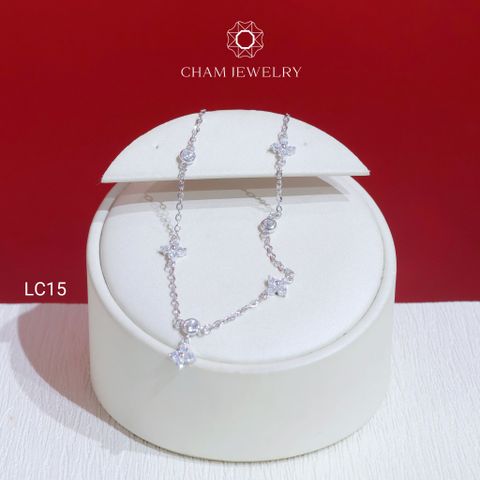 Lắc Chân LC15 CHAM JEWELRY, Lắc Chân Charm Cỏ 4 Lá (Barcode TLC522)