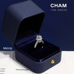 Nhẫn Nữ NNV50 Vàng 10k Chủ 6.3 Kim Cương Lab Grown Diamond