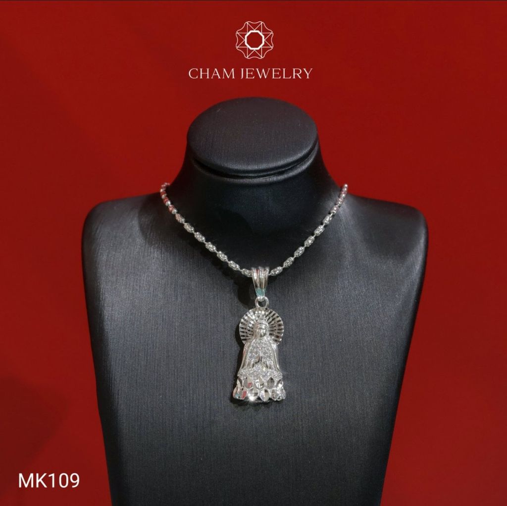 Mặt Dây Chuyền MK109 CHAM JEWELRY, Mặt Phật Bà (Barcode TMP188).