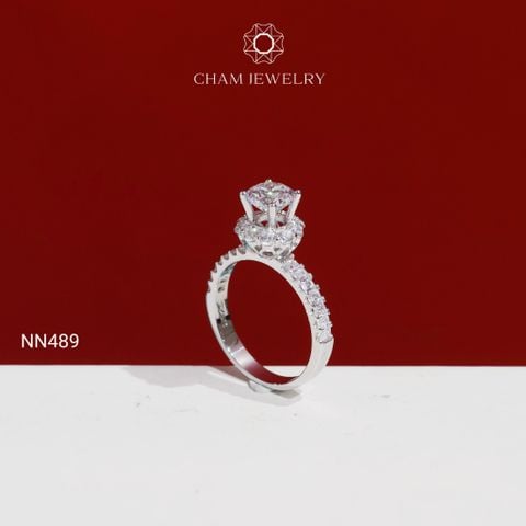 Nhẫn NN489 CHAM JEWELRY, Chủ 6.0mm ( C-NHN180(B5) ).