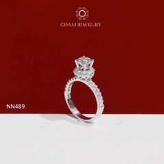 Nhẫn NN489 CHAM JEWELRY, Chủ 6.0mm ( C-NHN180(B5) ).