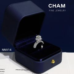 Nhẫn Nữ NNV14 Vàng 10k Chủ 5.4mm Kim Cương Lab Grown Diamond