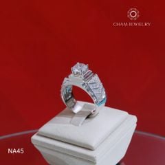 Nhẫn Nam CHAM JEWELRY NA45, Chủ 7.5mm ( Barcode TNNA395).