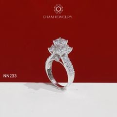 Nhẫn NN233 CHAM JEWELRY, Chủ 6.0mm ( Barcode TNN1803).