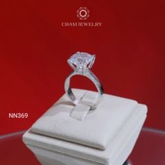 Nhẫn NN369 CHAM JEWELRY, Chủ 10mm (Barcode TNN1648).