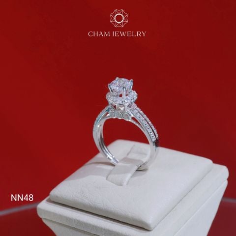 Nhẫn NN48 CHAM JEWELRY, Chủ 6.0mm (Barocde TNN1586)