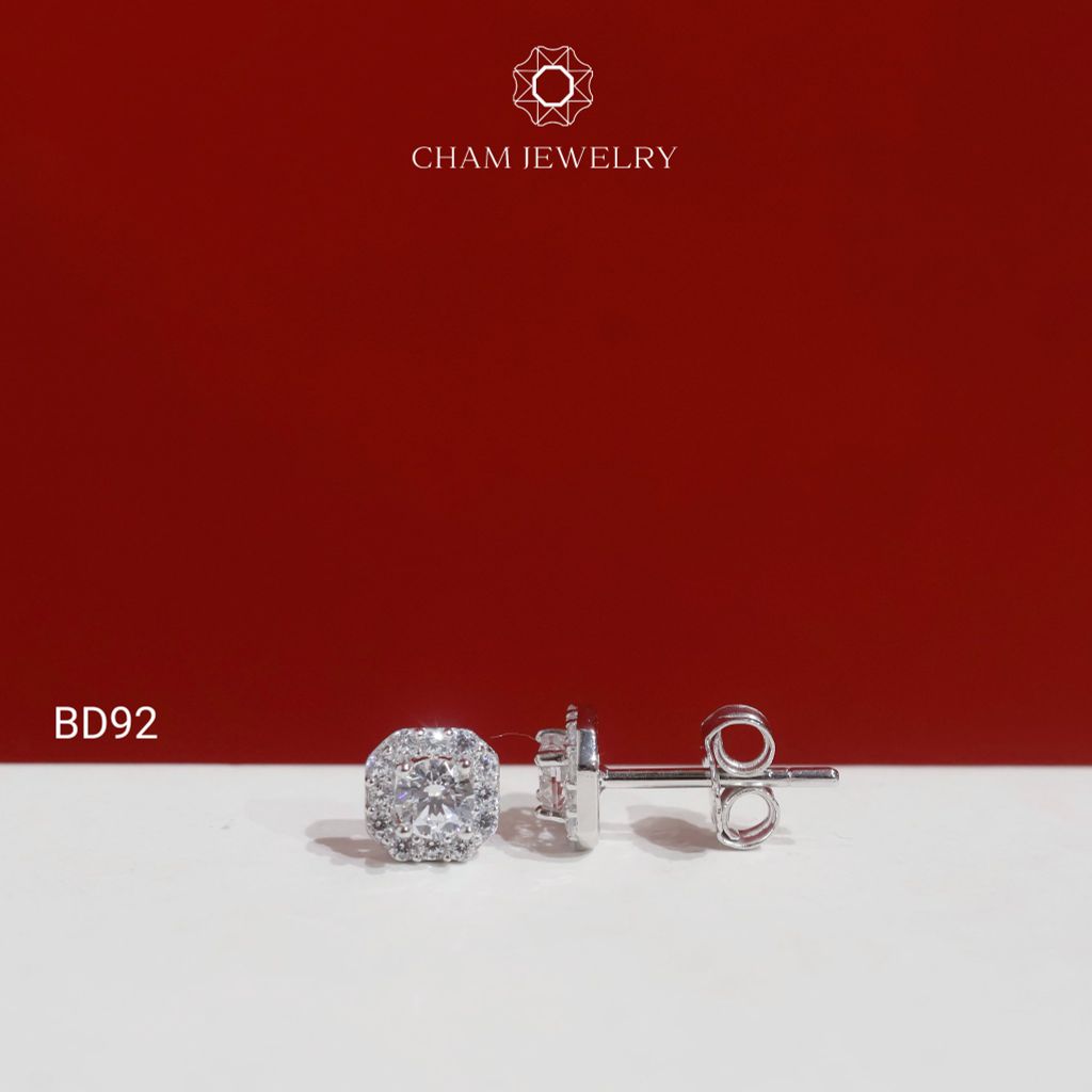 Hoa Tai BD92 CHAM JEWELRY, Chủ 3.5mm (Barcode TBD1800).