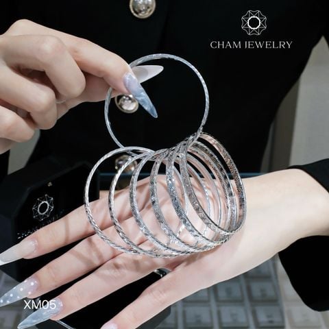 Vòng Tay CHAM JEWELRY XM05, Bản 4.0mm (Barcode TXC114)