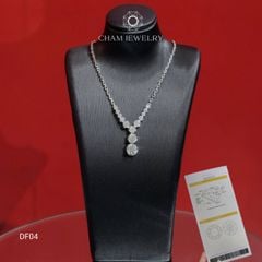 Dây Chuyền CHAM JEWELRY DF04, Full Moissanite Cao Cấp (Barcode TFM41)