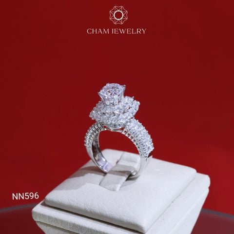 Nhẫn NN596 CHAM JEWELRY, Chủ 6.5mm (Barcode TNN1150)