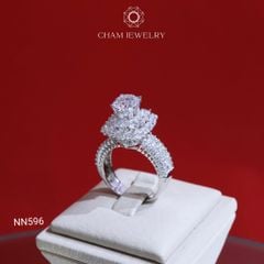 Nhẫn NN596 CHAM JEWELRY, Chủ 6.5mm (Barcode TNN1150)