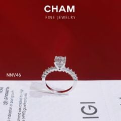 Nhẫn Nữ NNV46 Vàng 10k Chủ 6.3 Kim Cương Lab Grown Diamond