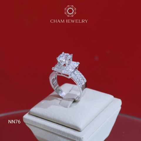 Nhẫn NN76 CHAM JEWELRY, Chủ 7.0mm Barcode (TNN1677)