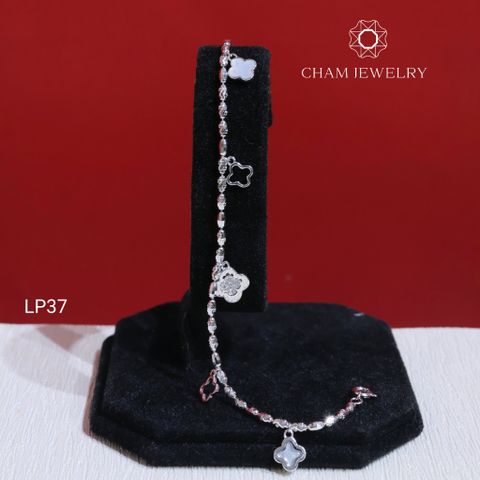 Lắc Tay LP37 CHAM JEWELRY, Lắc Cỏ 4 Lá (Barcode NLTY7).