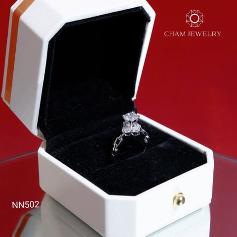 Nhẫn NN502 CHAM JEWELRY, Chủ 6.0mm (Barcode TNN1159).