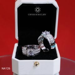 Nhẫn Nam NA126 CHAM JEWELRY, Chủ 8.0mm (Barcode TNNA448).