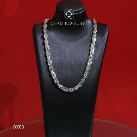 Dây Xoắn DX03 CHAM JEWELRY, Xoắn Vuông 4.0mm Cao Cấp (Barcode TDBC384-NDLV04).