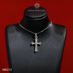 Mặt Dây Chuyền MK212 CHAM JEWELRY, Mặt Thánh Giá Full Đá (TMTG113-C-M408)