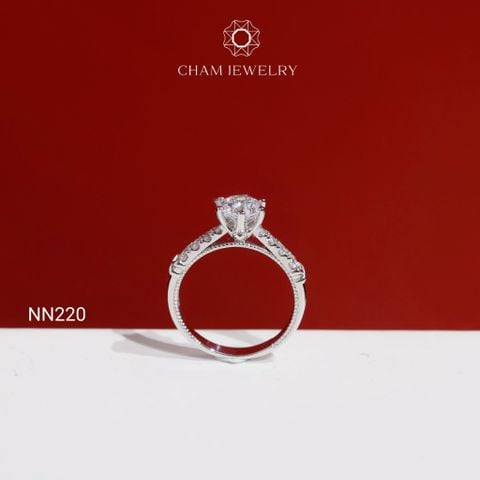 Nhẫn NN220 CHAM JEWELRY, Chủ 6.0mm( Barcode TNN1863).