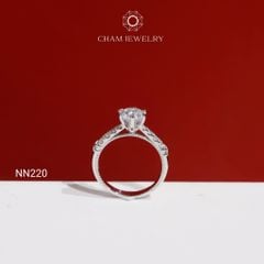 Nhẫn NN220 CHAM JEWELRY, Chủ 6.0mm( Barcode TNN1863).