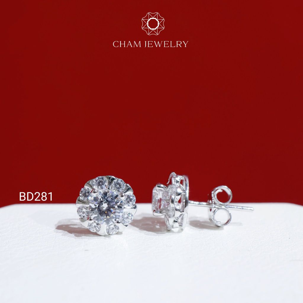 Hoa Tai BD281 CHAM JEWELRY , Chủ 5.0mm (Barcode TBD1337).