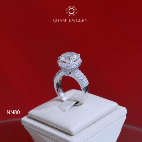 Nhẫn NN80 CHAM JEWELRY , Chủ 10.0mm (Barcode CNN141).