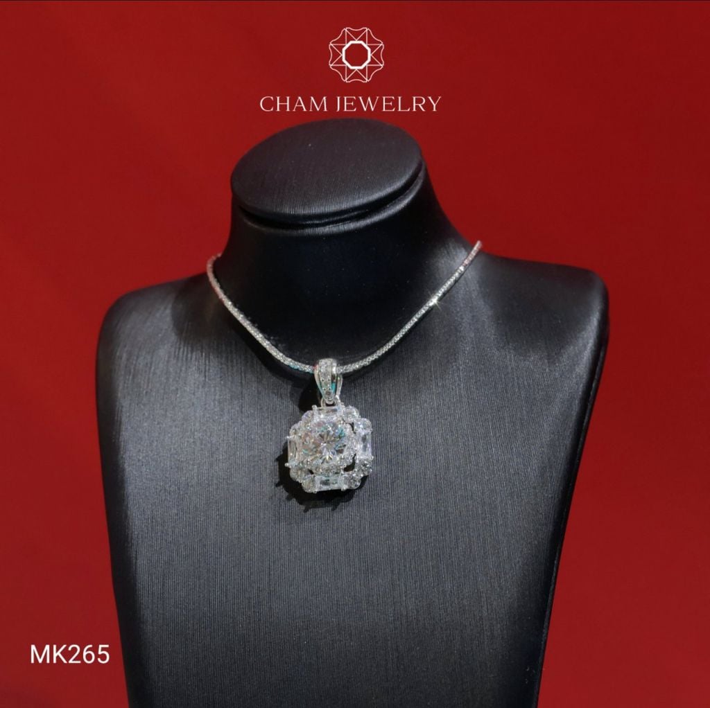 Mặt Dây Chuyền MK265 CHAM JEWELRY, Chủ 6.5mm.