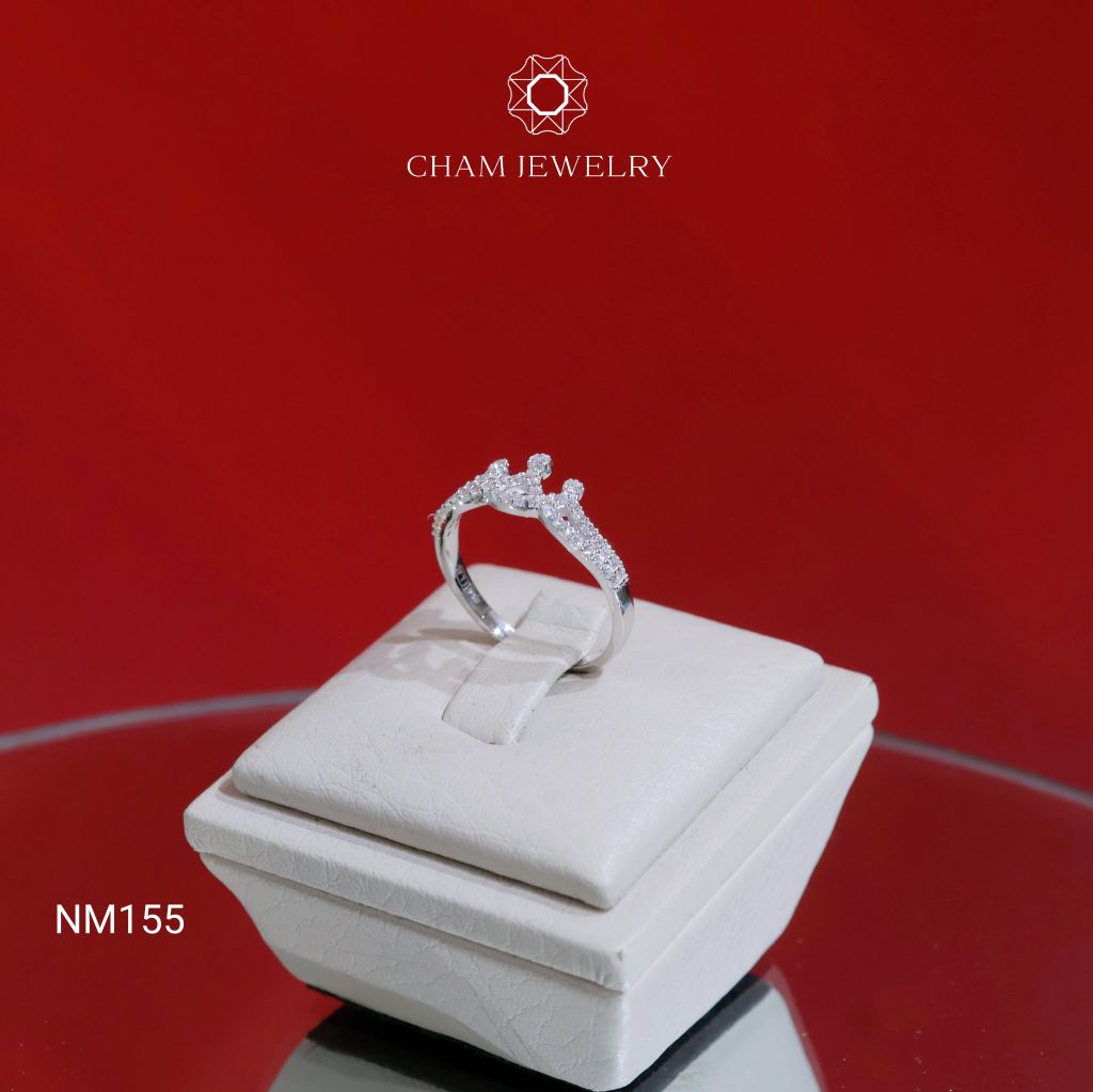 Nhẫn NM155 CHAM JEWELRY, Nhẫn Vương Miện (Barcode TNT576).
