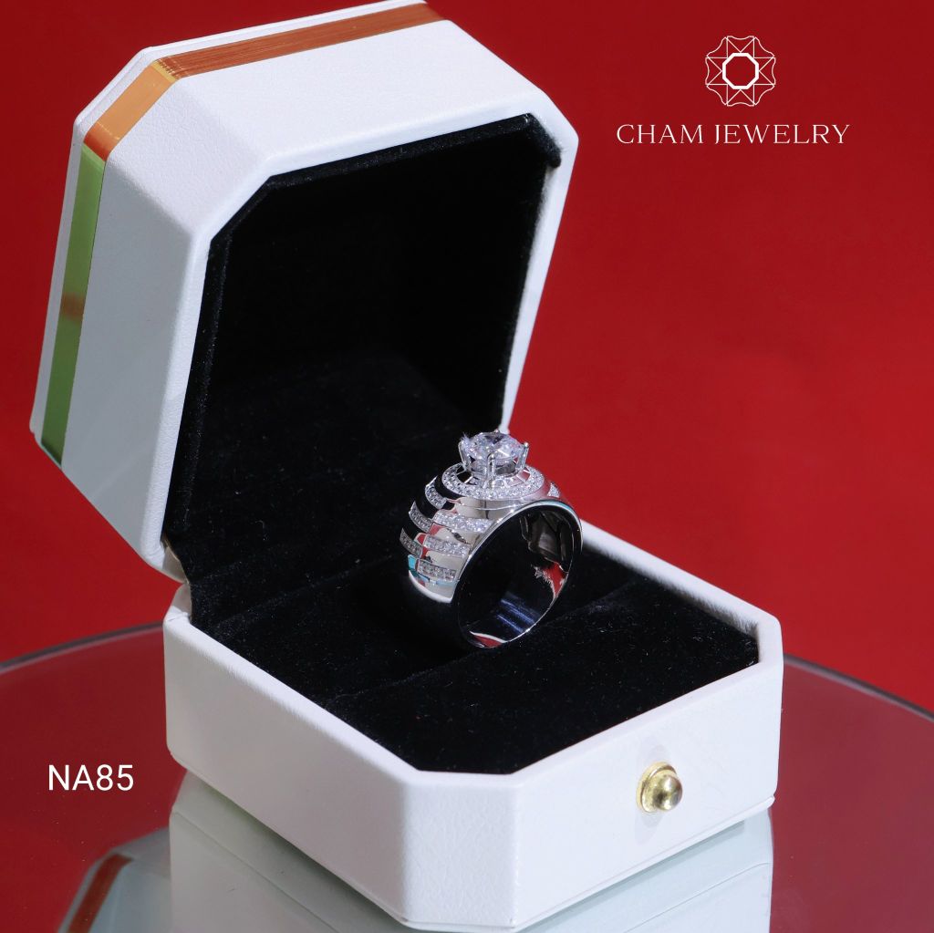 Nhẫn Nam NA85 CHAM JEWELRY, Chủ 7.0mm (Barcode CN7015).
