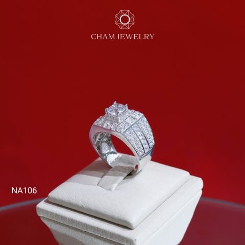 Nhẫn Nam NA106 CHAM JEWELRY, Chủ 6.0mm (Barcode TNNA288).