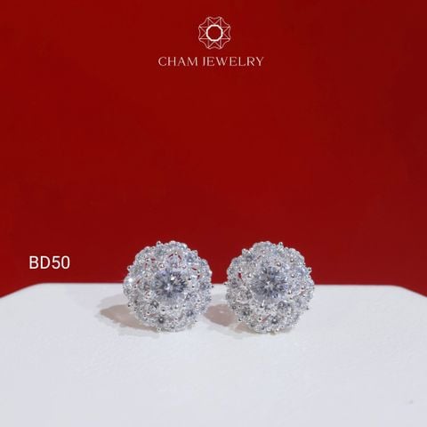 Hoa Tai BD50 CHAM JEWELRY, Chủ 4.5mm (Barcode TBD1678).