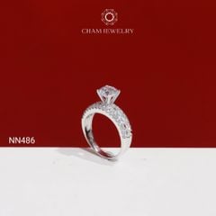 Nhẫn NN486 CHAM JEWELRY, Chủ 6.5mm ( C-NHN176(B4) ).