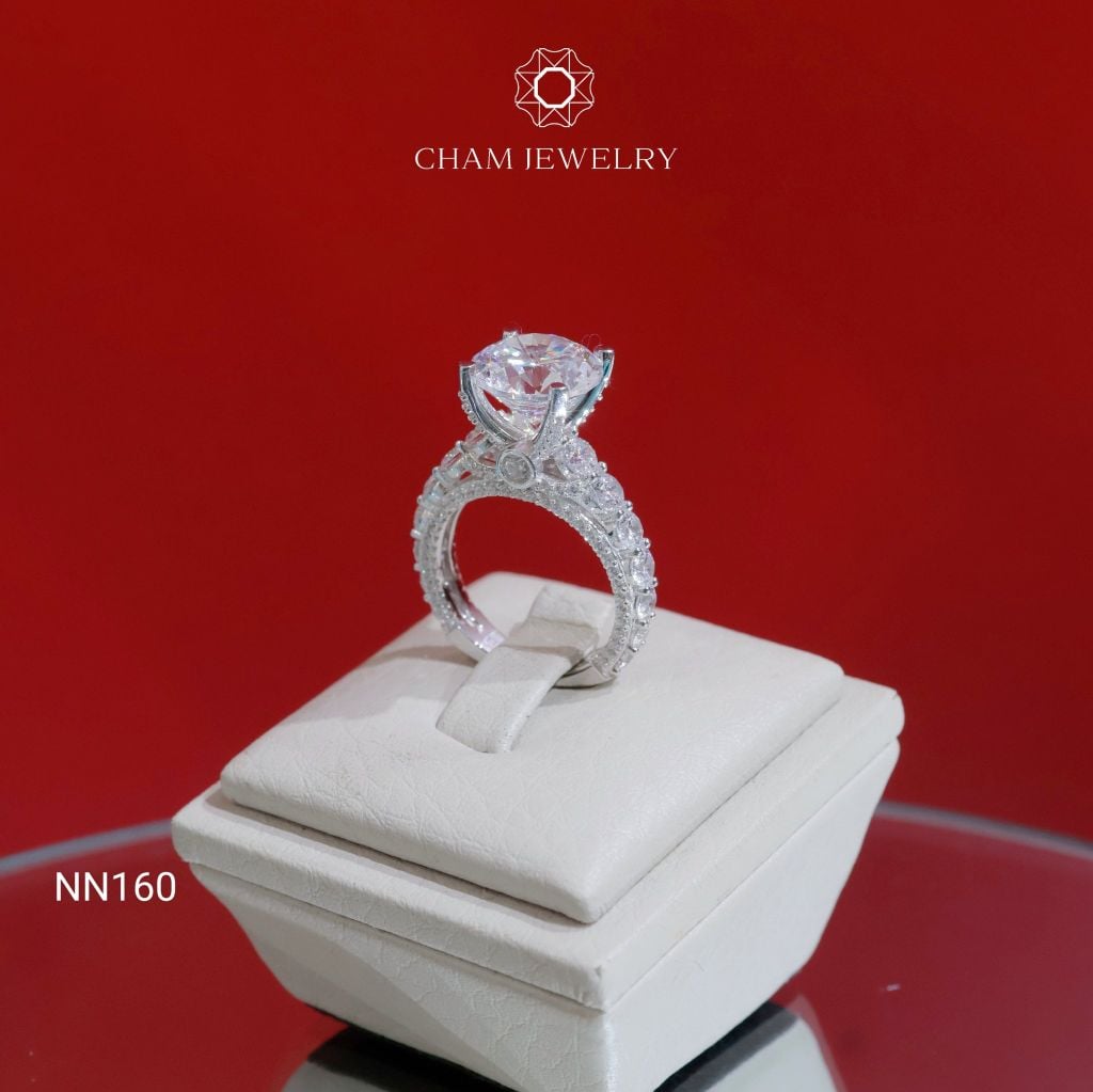Nhẫn NN160 CHAM JEWELRY, Chủ 10.0mm (Barcode TNN1470).