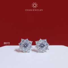Hoa Tai BD72 CHAM JEWELRY , Chủ 4.5mm ( Barcode TBD1384).