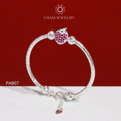 Vòng Tay Bé PAB07 CHAM JEWELRY, Vòng Bé Dâu Tây ( TVEC54 )