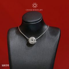 Mặt Dây Chuyền MK99 CHAM JEWERLY, Mặt Xỏ Kim Tiền (Barcode TCH1029).