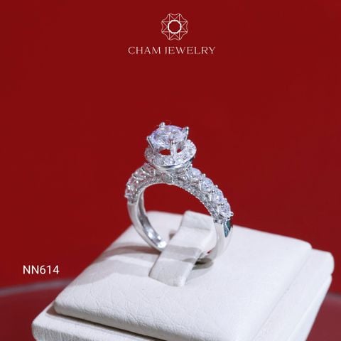 Nhẫn NN614 CHAM JEWELRY, Chủ 6.0mm Barcode (CN7390)