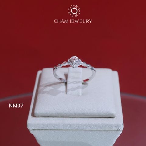 Nhẫn CHAM JEWELRY NM07, Nhẫn 4 Lá, Bản 6.0mm (Barcode TNT729).