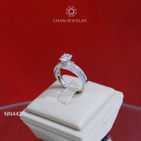 Nhẫn NN442 CHAM JEWELRY, Chủ 5.5mm (Barcode TNN1433).