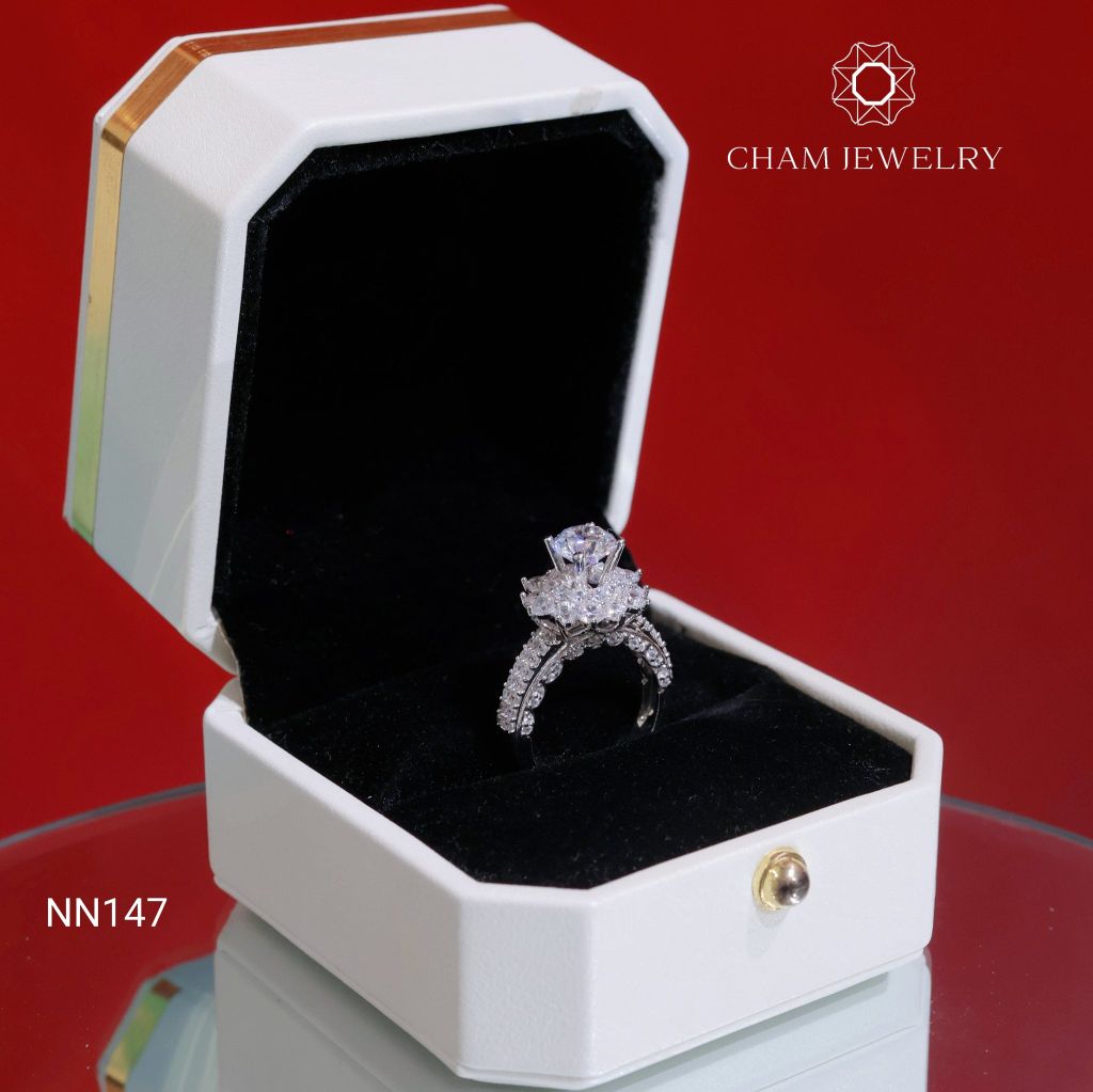 Nhẫn NN147 CHAM JEWELRY, Chủ 6.5mm (Barcode TNN1735)