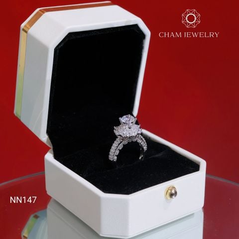 Nhẫn NN147 CHAM JEWELRY, Chủ 6.5mm (Barcode TNN1735)