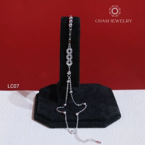 Lắc Chân LC07 CHAM JEWELRY, Lắc Chân Kim Tiền (Barcode CLACY344)