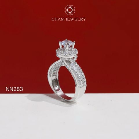 Nhẫn NN283 CHAM JEWELRY, Chủ 6.0mm (Barcode TNN1933).