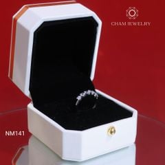 Nhẫn NM141 CHAM JEWELRY, Nhẫn Đính Đá Tim Bản 3.0mm (Barcode NNNH38).