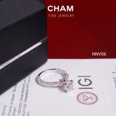 Nhẫn Nữ NNV06 Chủ 6.3mm Vàng 10k Kim Cương Lab Grown Diamond