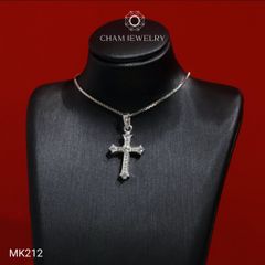 Mặt Dây Chuyền MK212 CHAM JEWELRY, Mặt Thánh Giá Full Đá (TMTG113-C-M408)