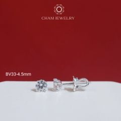 Hoa Tai BV33 CHAM JEWERLY, Bông Nụ Đá Newzealand (Barcode TBH15-TBH16-TBH14- TBH13 -TBH24-TBH109)